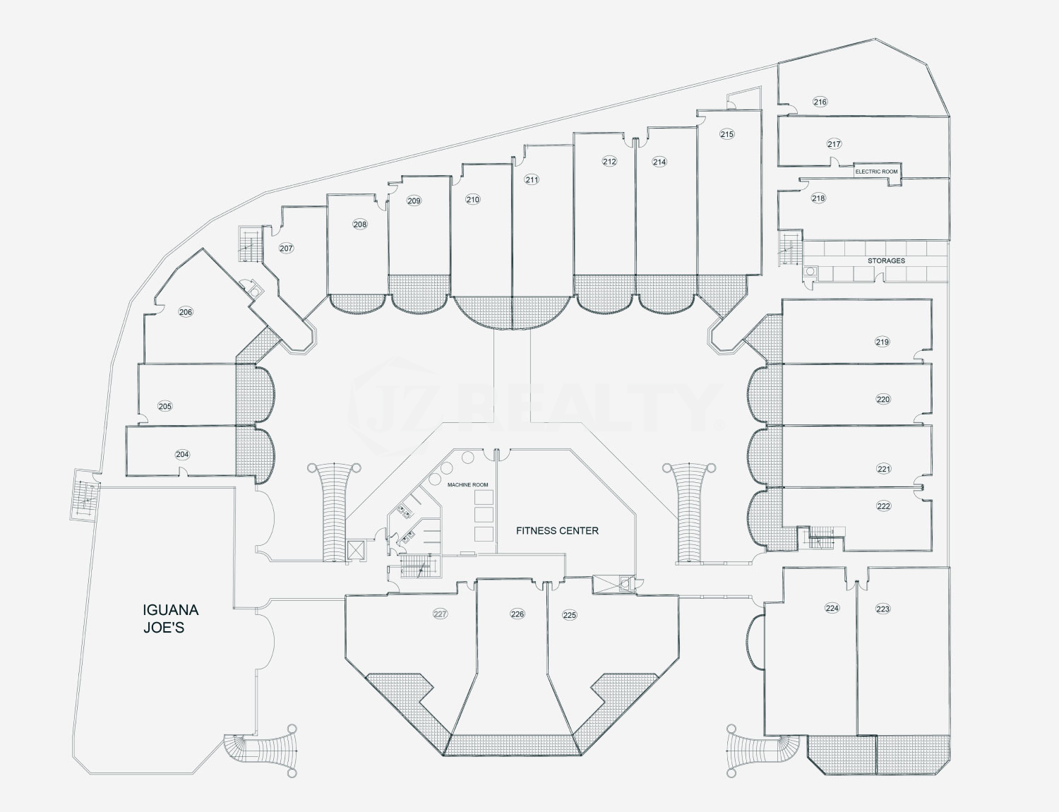 Condo Unit 211 Casa Playa Layout Plan