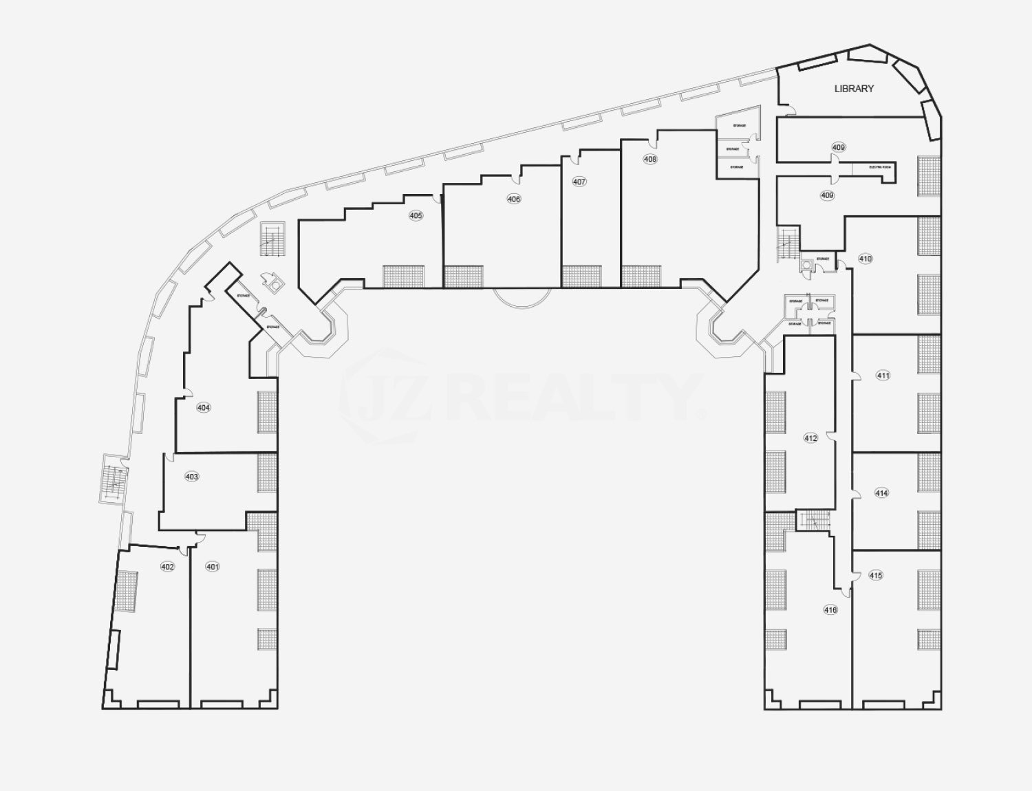 Condo Unit 409 Casa Playa Layout Plan