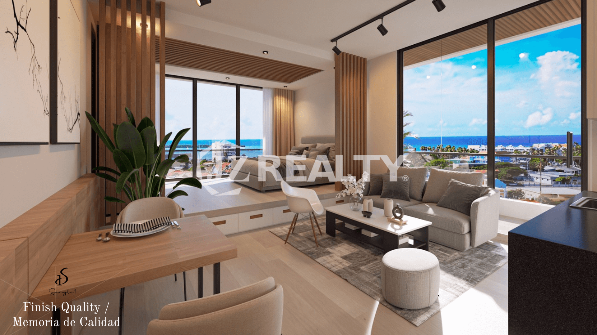 Condo 403 Single 1 Residences Balcony Ocean View