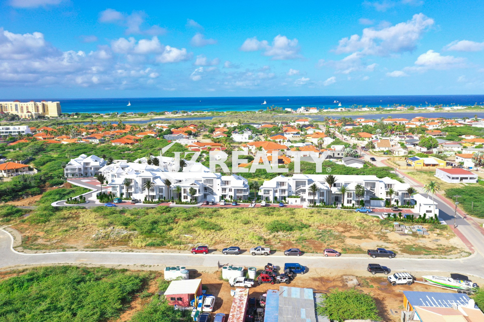 The Moon Aruba development Project aerial