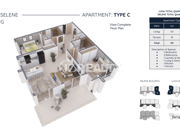 The Moon Condo Layout plan type C