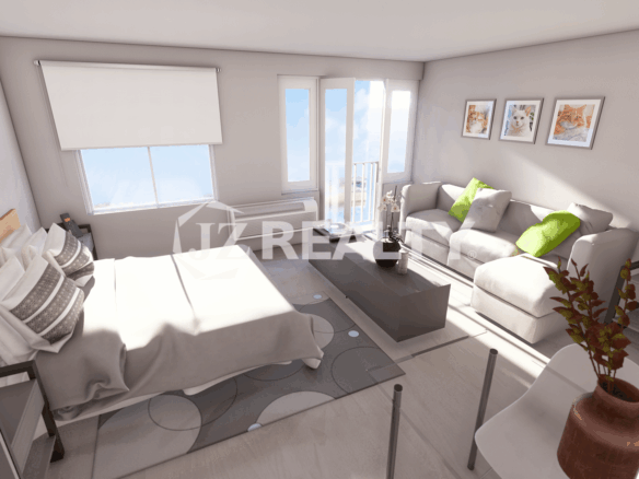 Apartment CT Phase II Havana Studio Bedroom Side View