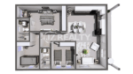 Villa 6211 CT Phase II Nassau 3-Bed Floorplan