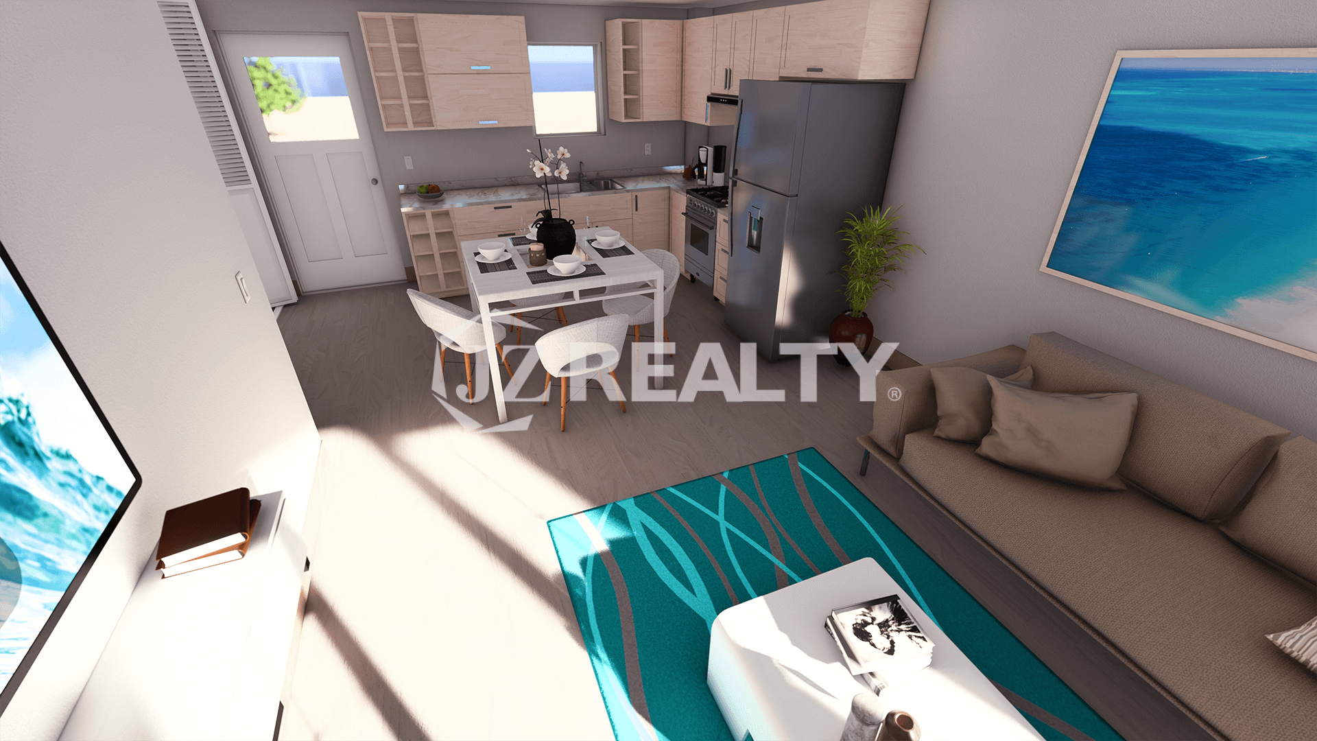 Apartment 412 CT Phase II Port au Prince 2-bed Living Area