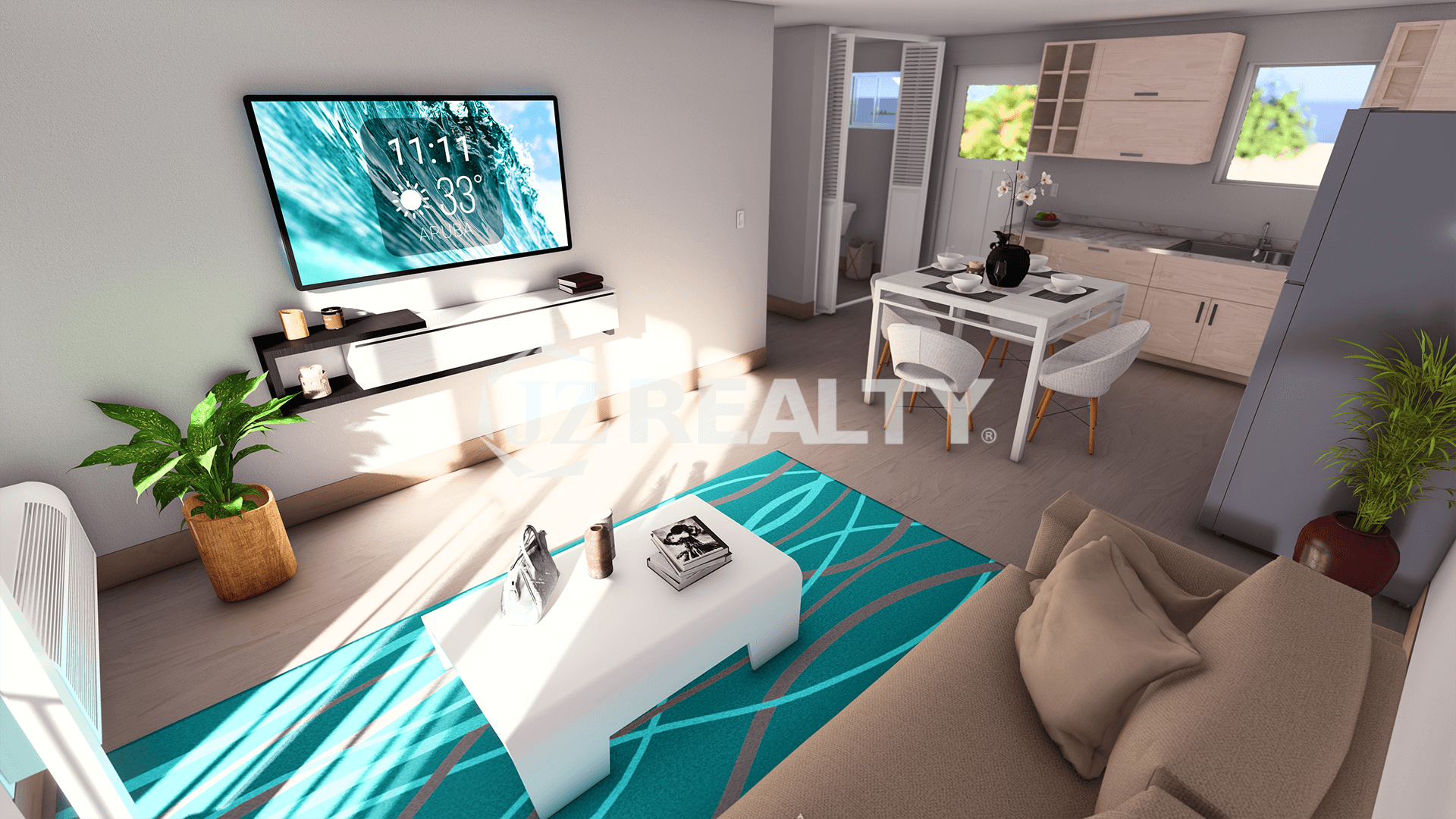 Apartment 427 CT Phase II Port au Prince 2-bed Living Area View