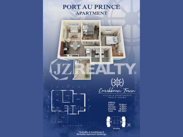 Apartment 458 CT Phase II Port-au-Prince Floor-Plan