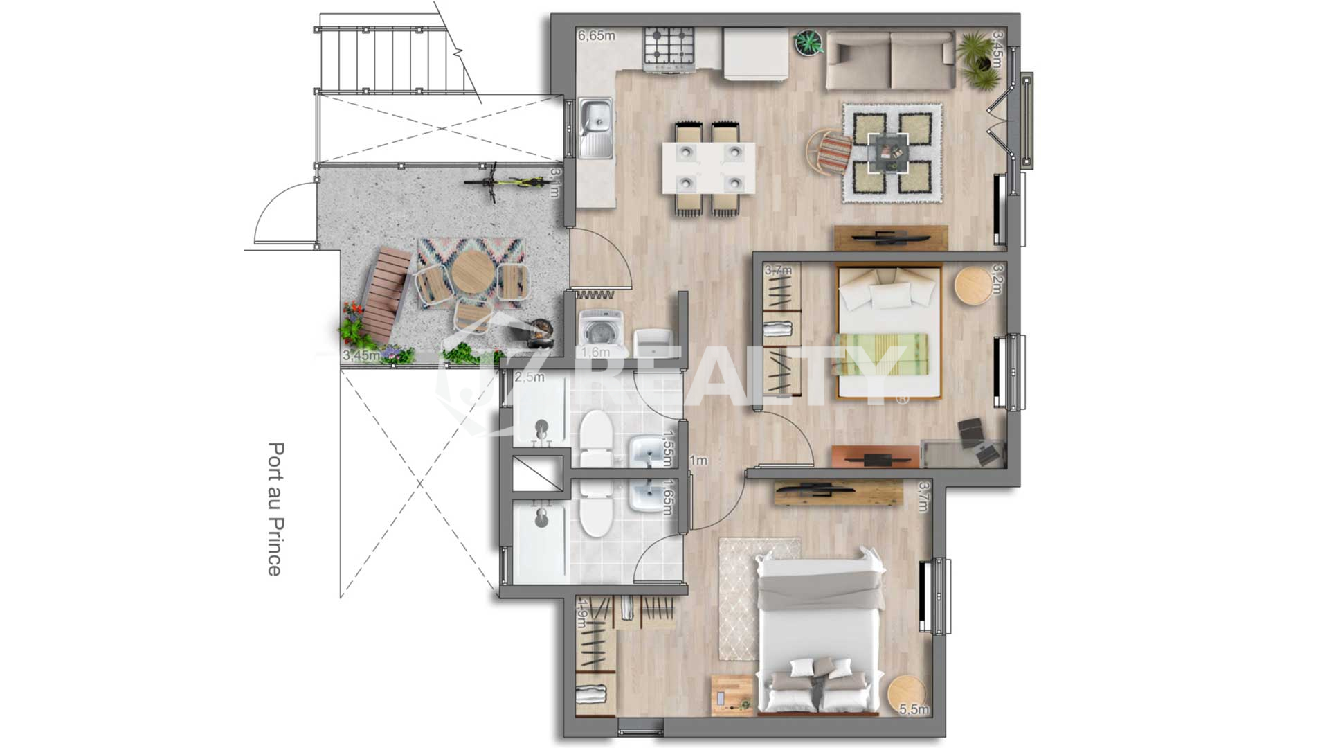 Apartment 478 CT Phase II Port-au-Prince Layout