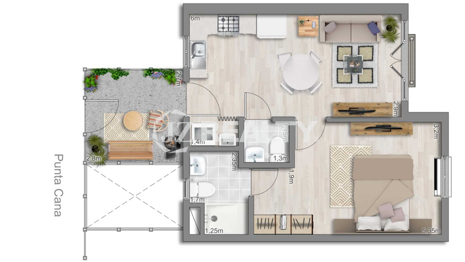 Apartment 469 CT phase II punta cana layout plan