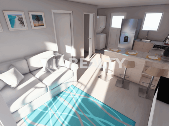 Apartment 439 CT Phase II Punta Cana 1-bed Living Area