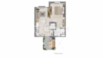 Apartment 461 CT Phase II Punta Cana 1-bed Final Plan