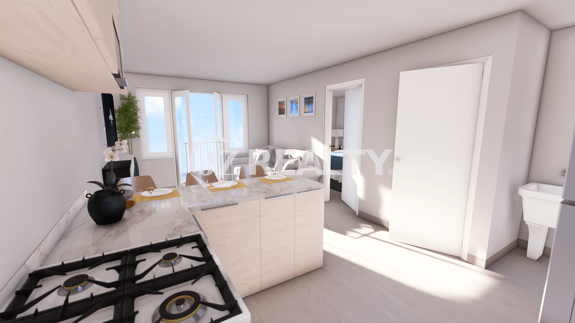 Apartment 466 CT Phase II Punta Cana 1-bed Kitchen Area