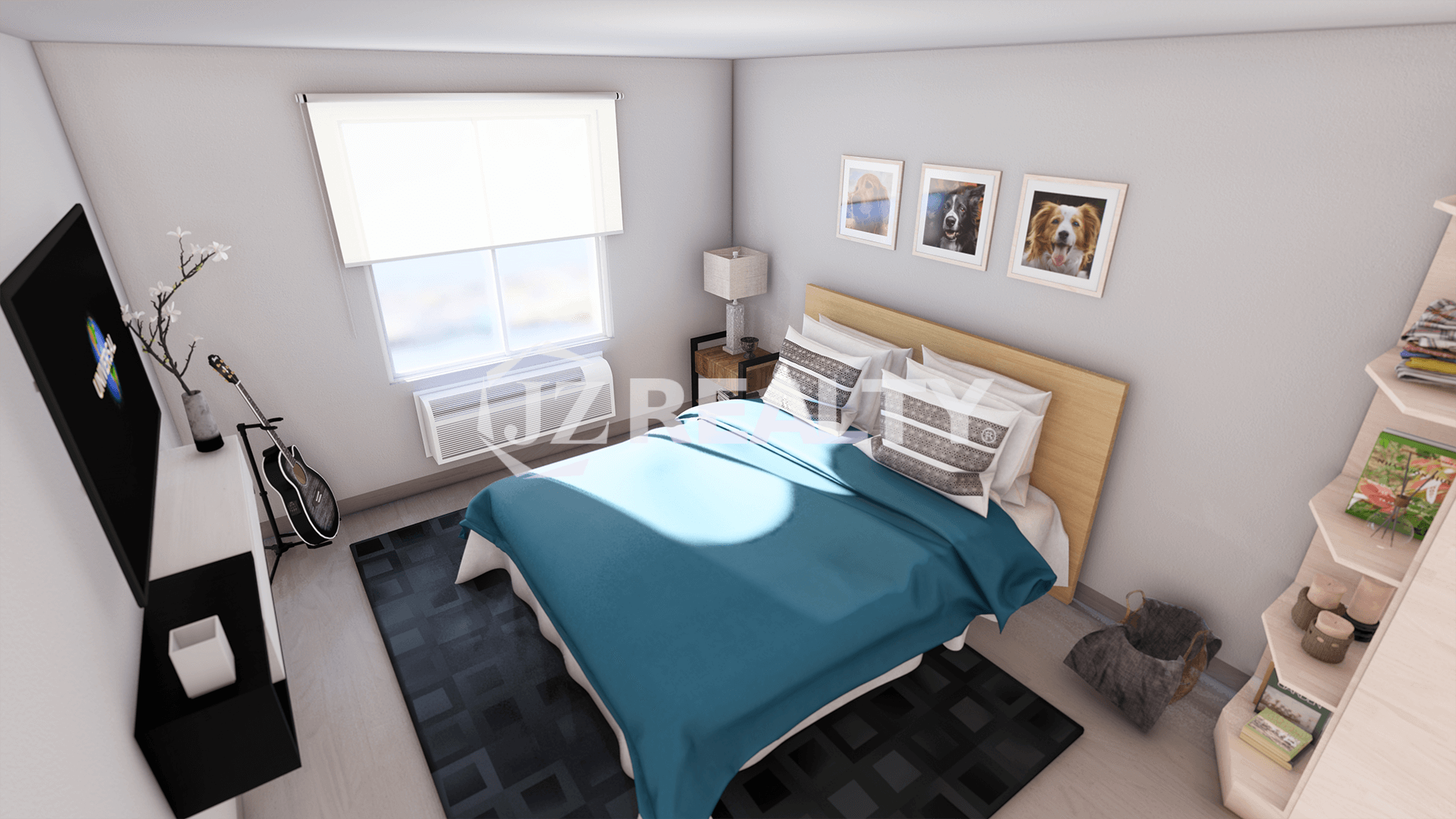 Apartment 471 CT Phase II Punta Cana 1-bed Bedroom Side View