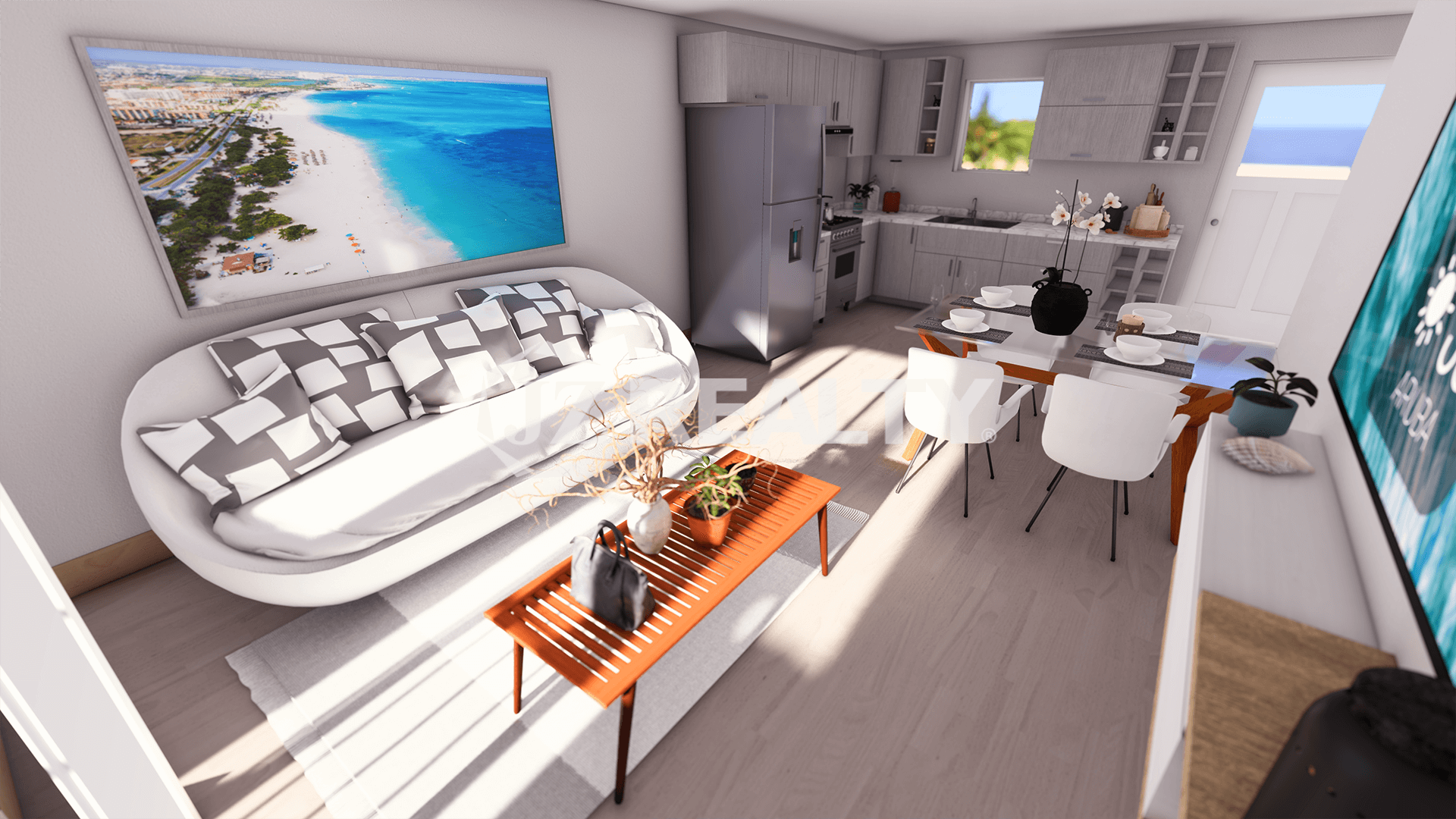 Apartment 321 CT Phase II Rincon 2-bed Living Area
