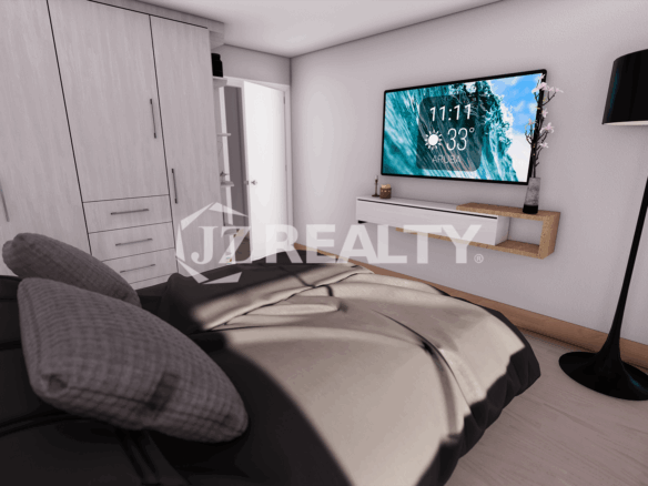 Apartment 354 CT Phase II Rincon 2-bed Bedroom Side View