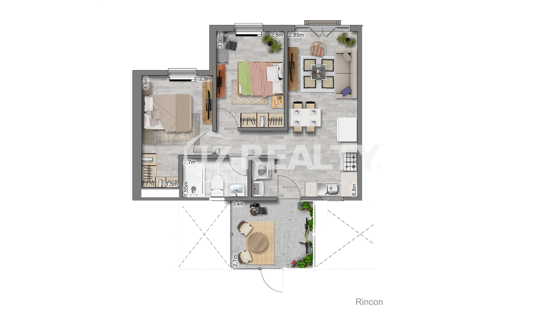 Apartment 364 CT Phase II Rincon 2-bed BASE