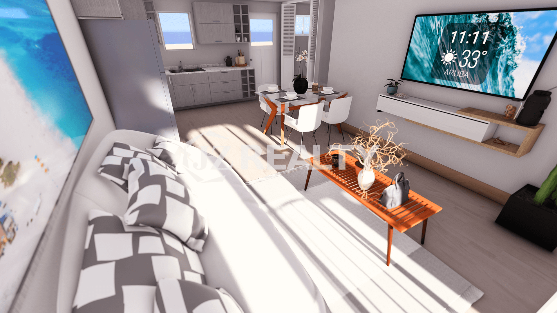 Apartment 368 CT Phase II Rincon 2-bed Living Area View