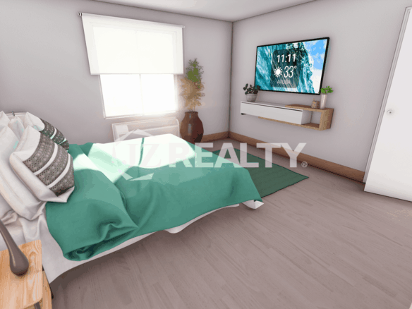 Apartment 332 CT Phase II San Juan 2-bed Bedroom Side View
