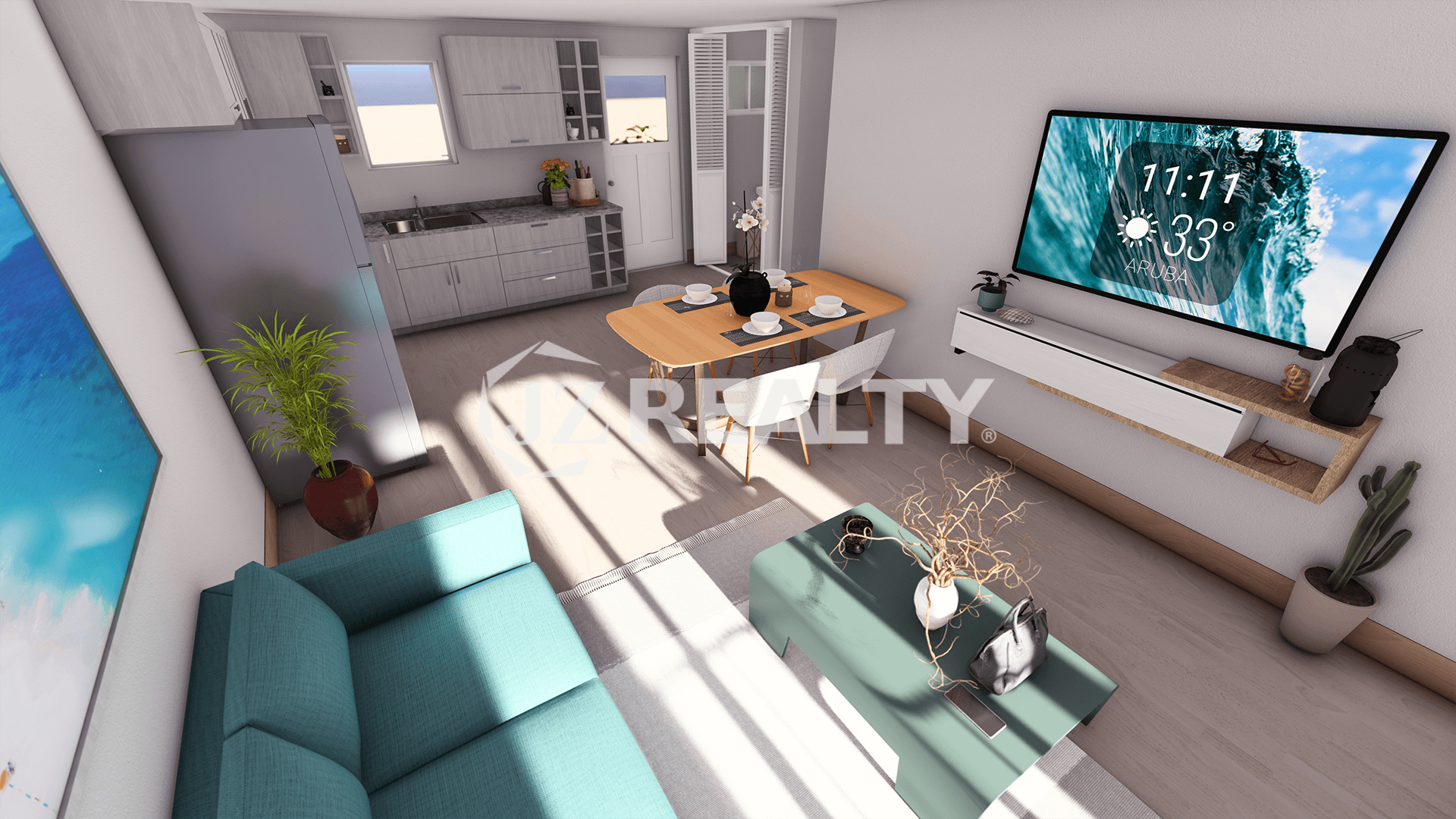 Apartment 336 CT Phase II San Juan 2-bed Living Area