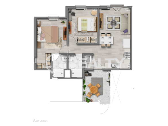 Apartment 347 CT Phase II San Juan 2-bed BASE