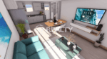 Apartment 347 CT Phase II San Juan 2-bed Living Area