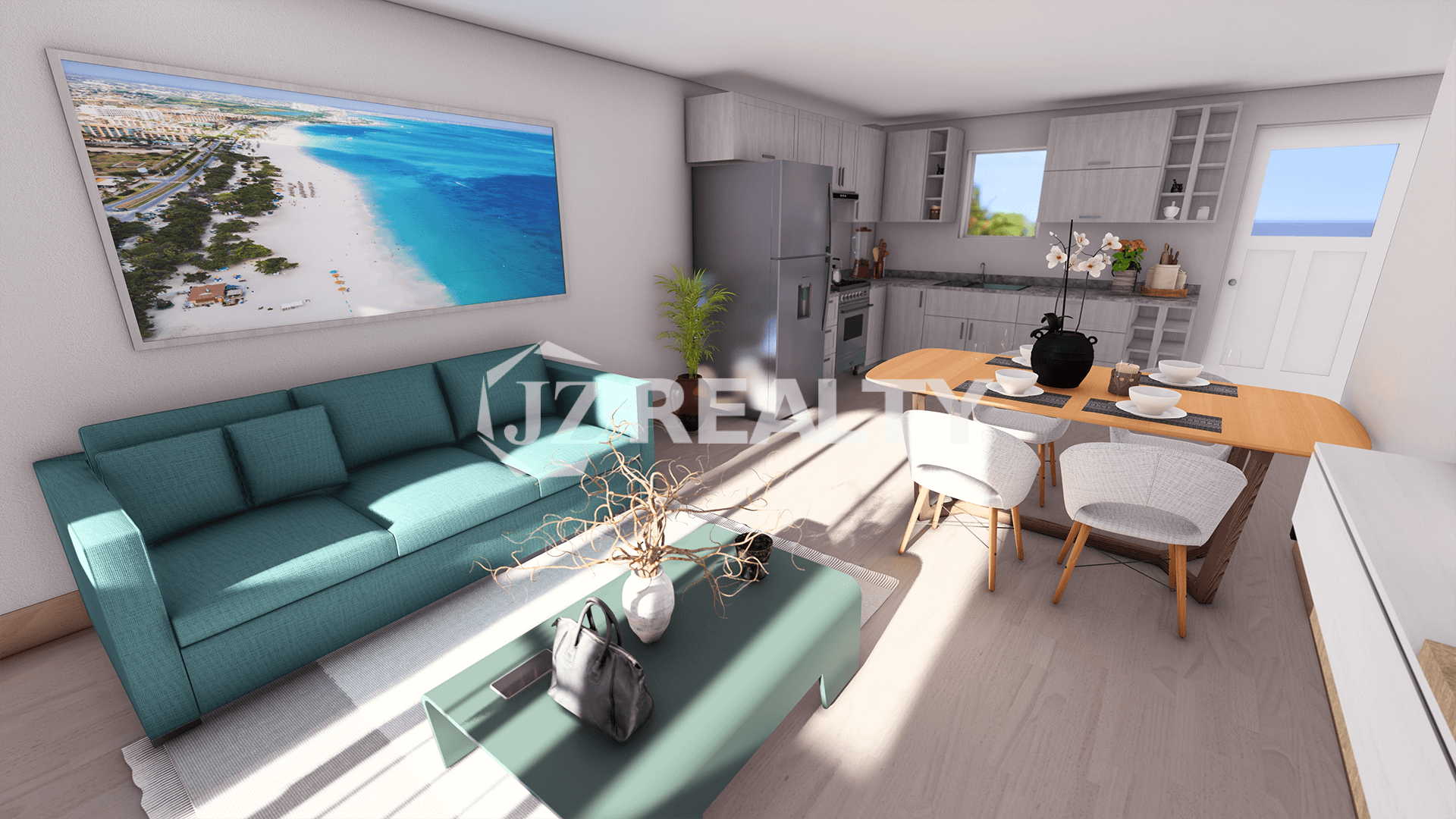 Apartment 356 CT Phase II San Juan 2-bed Living Area View