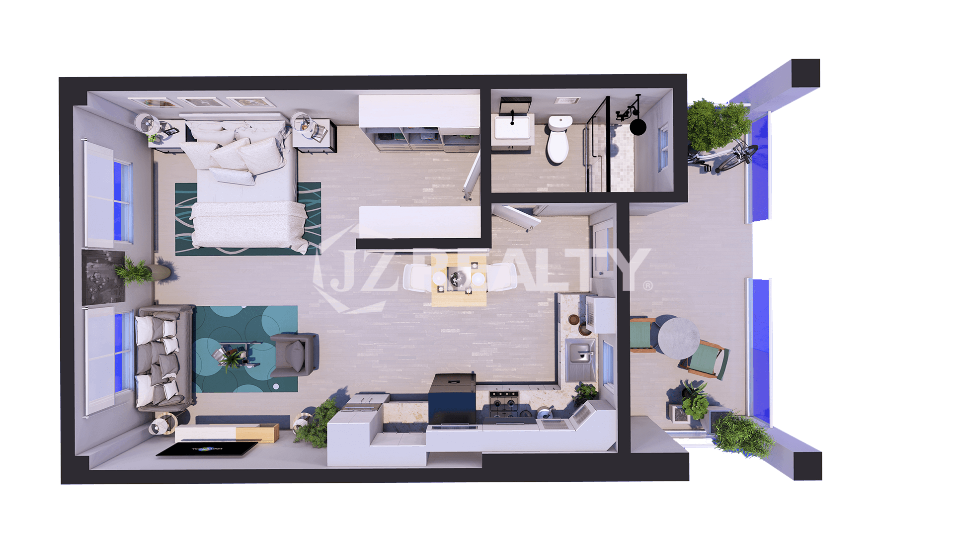 Townhouse CT Phase II St. John II Studio Floorplan Final