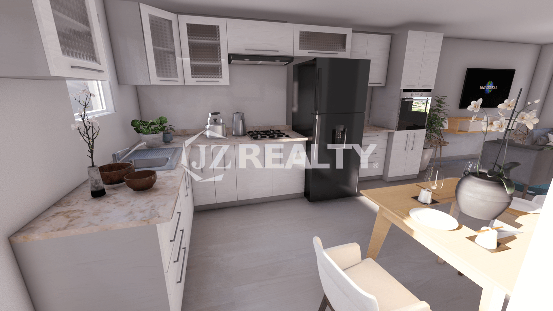 Townhouse CT Phase II St. John II Studio Kitchen Area