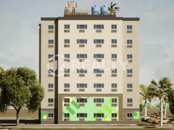Condo 324 Caribbean Town Phase II Rincon 2-bedroom apartment exterior view of the building with green landscaping