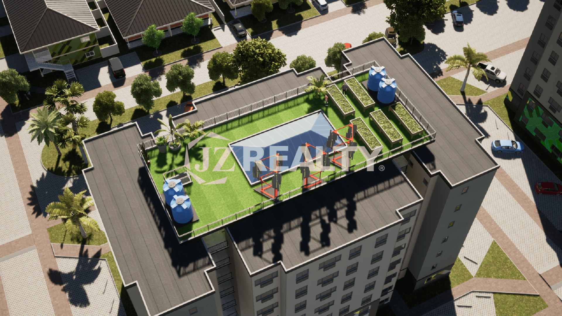 Condo 324 Caribbean Town Phase II Rincon 2-bedroom apartment private terrace with outdoor seating and views