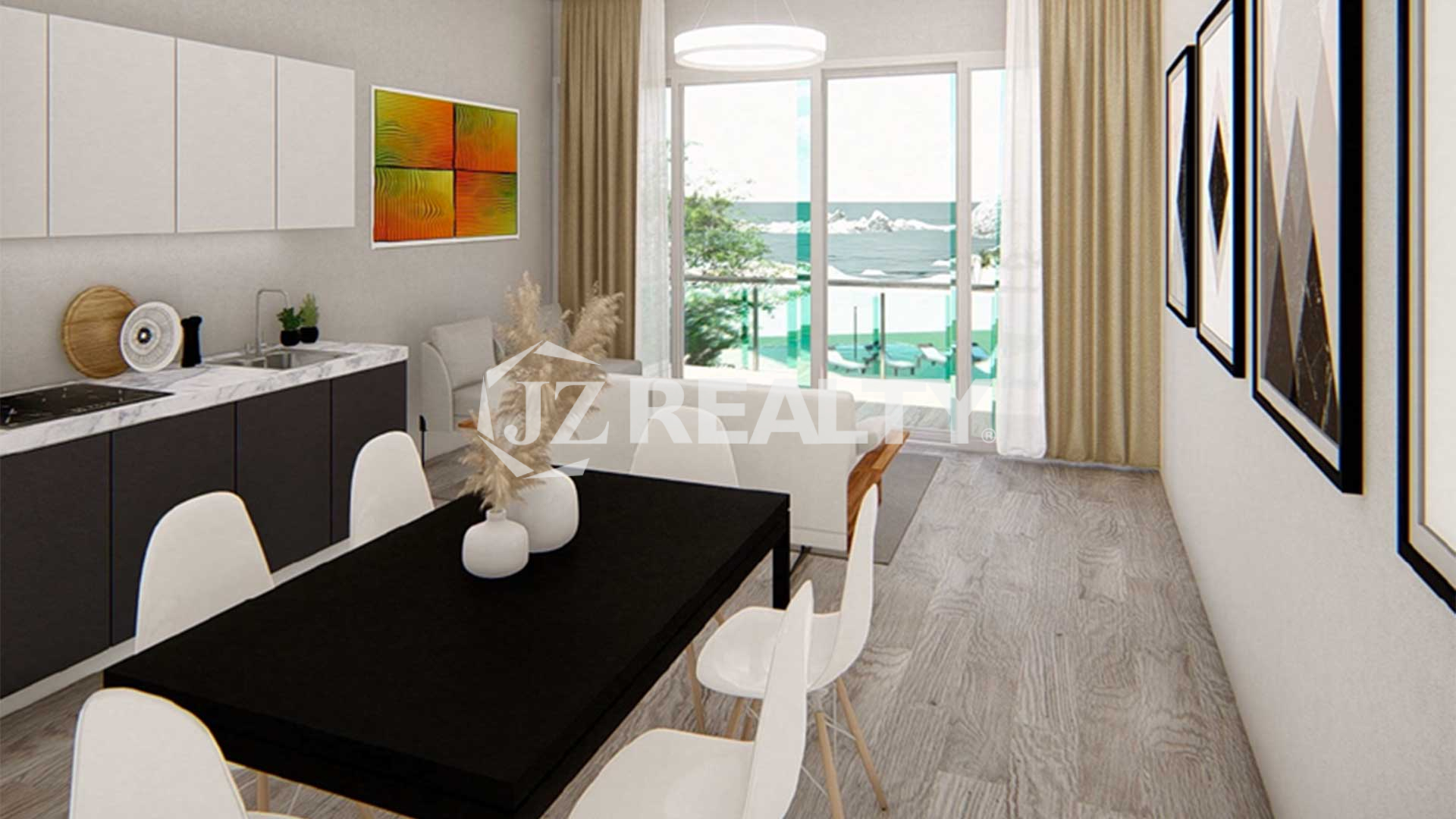 Nanki Aruba 2 Bedroom 201 Condo Living Area Realestate Aruba