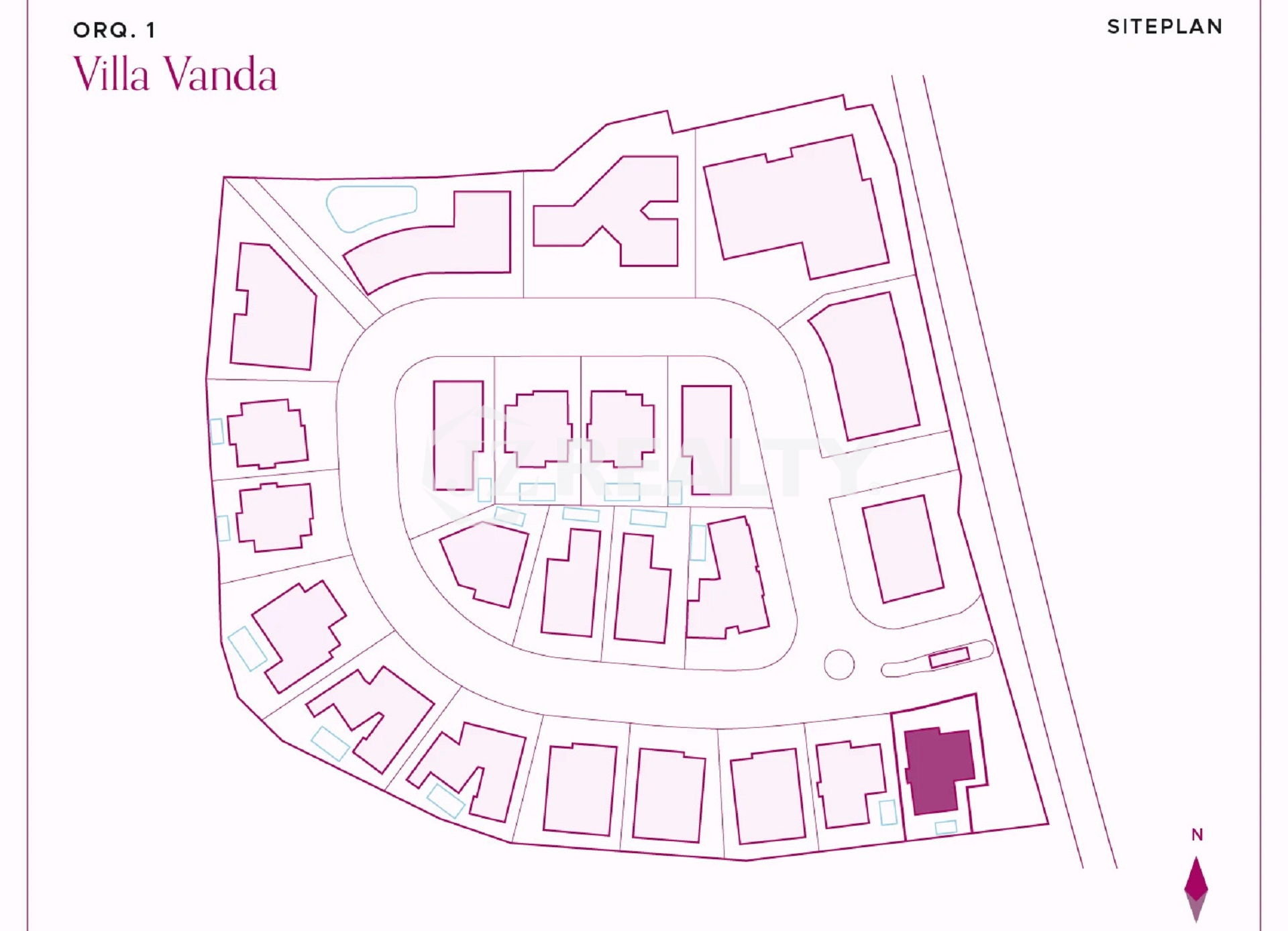 Villa ORQ 1 Orquidea Residences 3 Bedroom Villa Vanda layout view