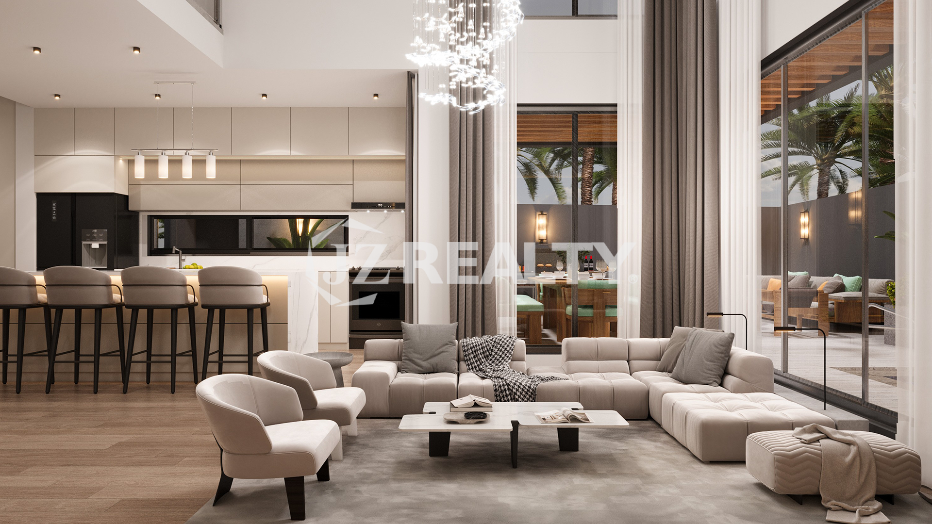 Villa ORQ 24 Orquidea Residences 3 Bedroom Villa Pleione living area VIew