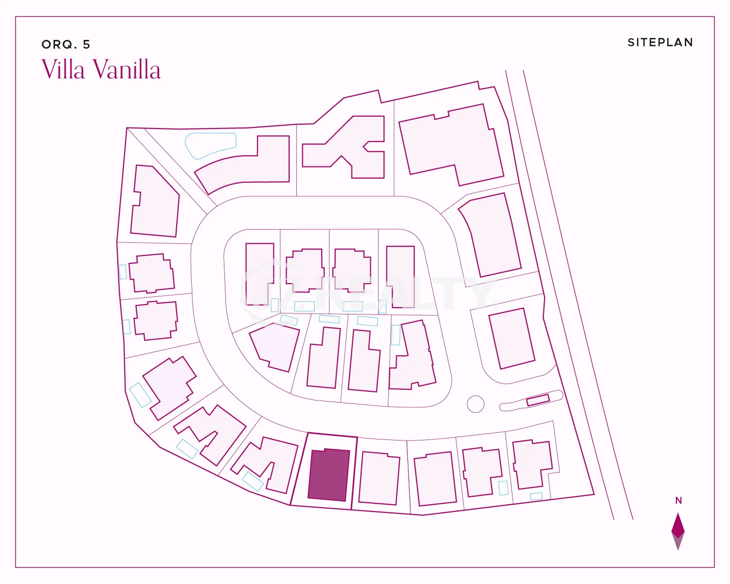 Villa ORQ 5 Orquidea Residences 3 Bedroom Villa Vanilla layout view