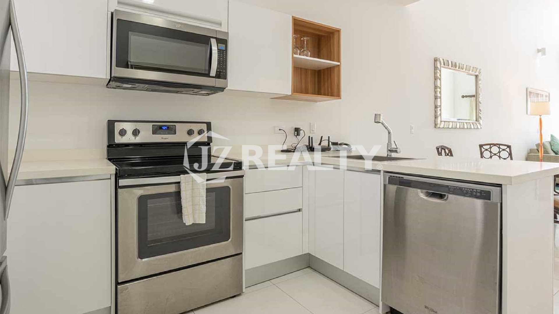 aruba life unit 404 condominium noord aruba 1 bedrooms kitchen view