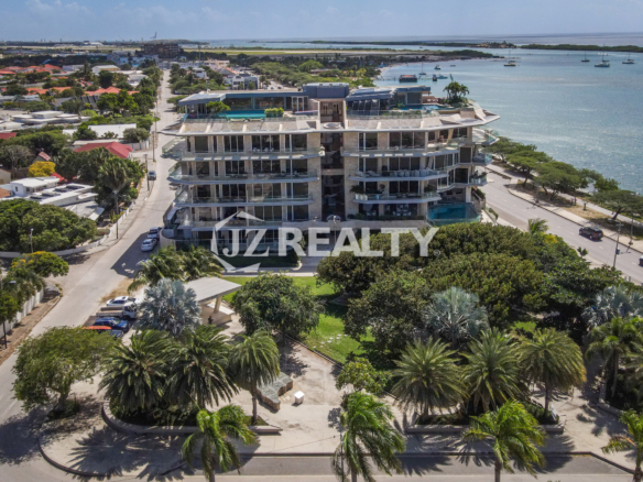 Coral Shell Condo in Oranjestad, Aruba, featuring expansive terraces with breathtaking ocean views.