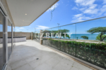 Private outdoor spa bathtub at Coral Shell Condo GF-C with oceanfront views.