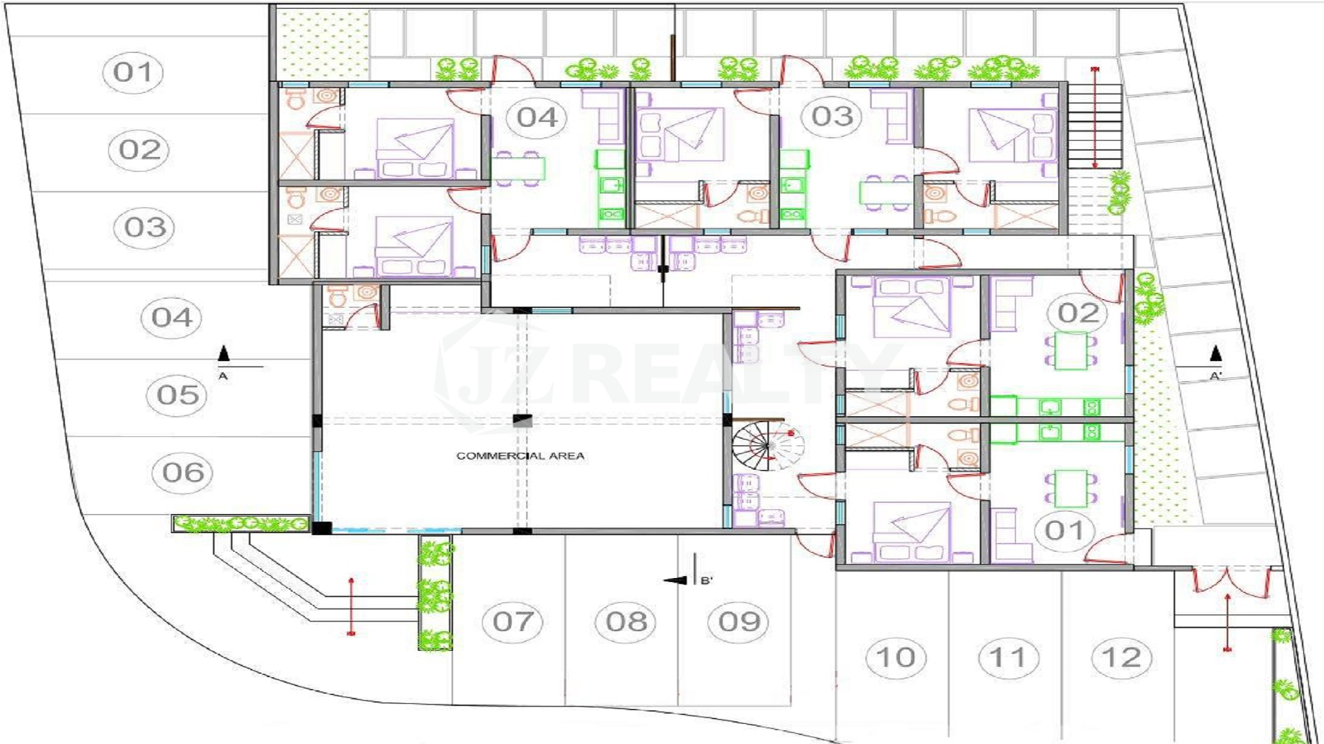 Condo Saint Germain Bldg Ground Floor Layout