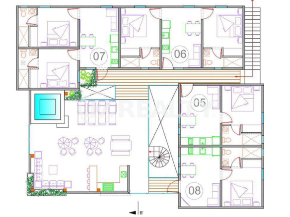 Condo Saint Germain Bldg Upper Level Layout