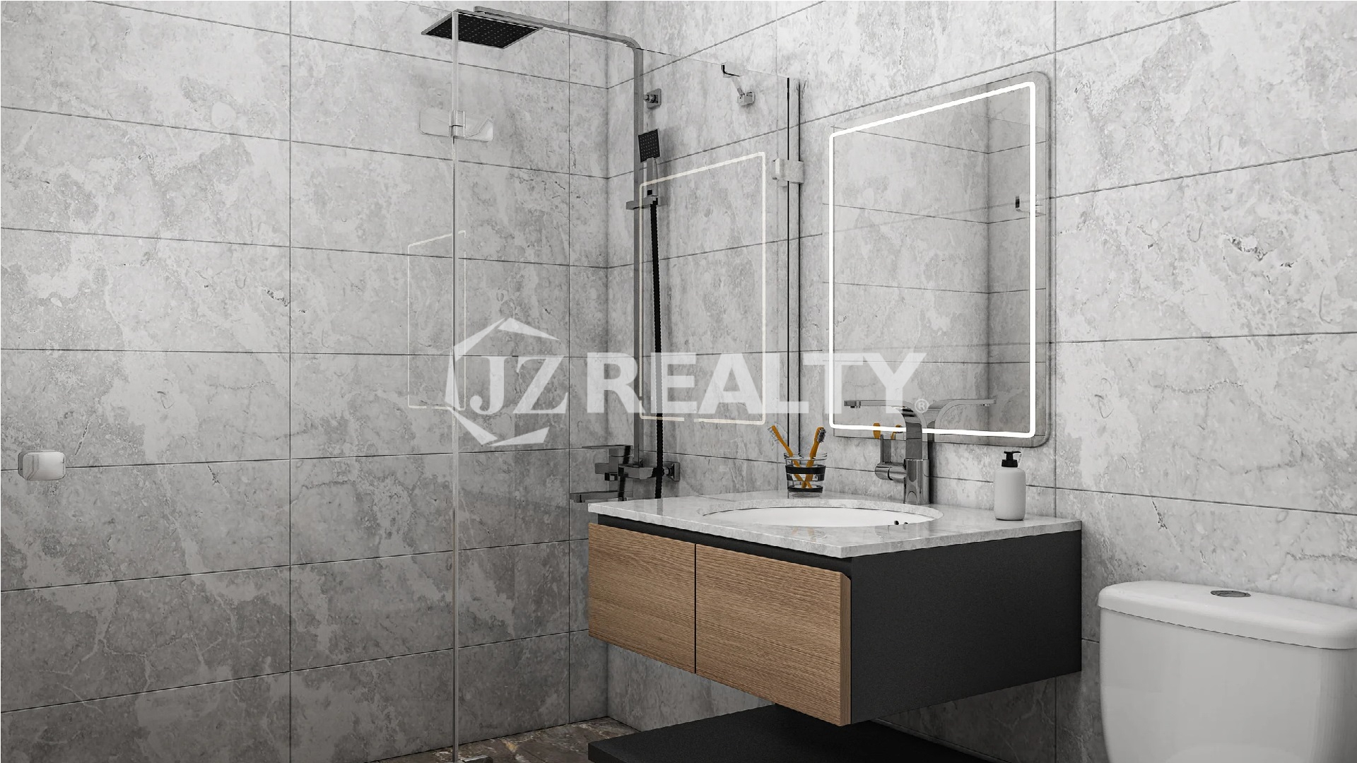 Condo 210 ORA Residence 3-bed Bathroom Side View