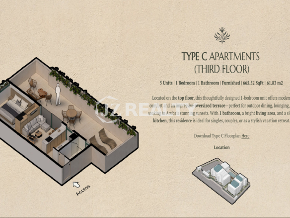 washington-garden-residences-condo-type-c-real-estate-aruba