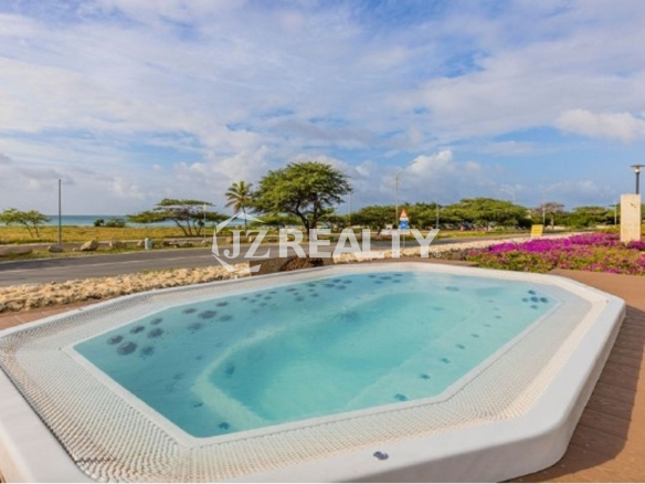 Blue Aruba outdoor jacuzzi sea view relaxation area
