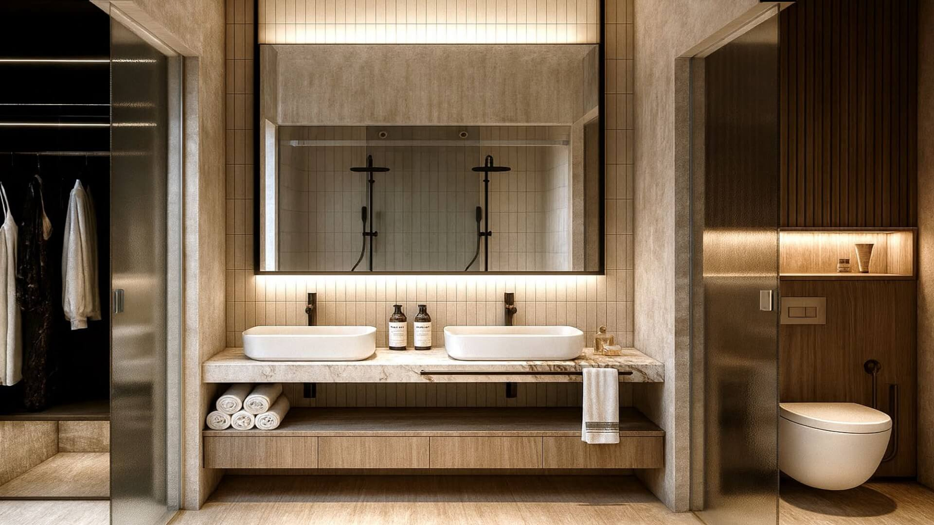 Condo Unit B-202 L’Aquila Residences bath room area