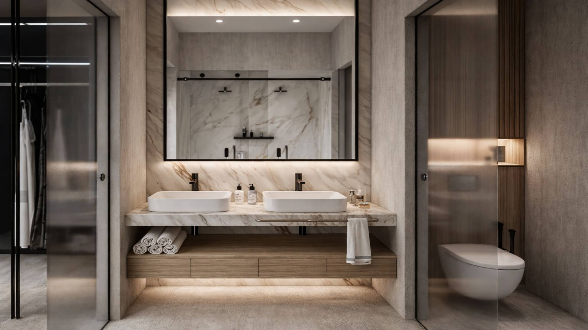 Condo Unit D-209 L’Aquila Residences bathroom area