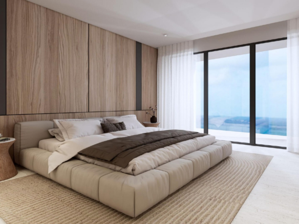 Condo Unit E110 L’Aquila Residences master bedroom