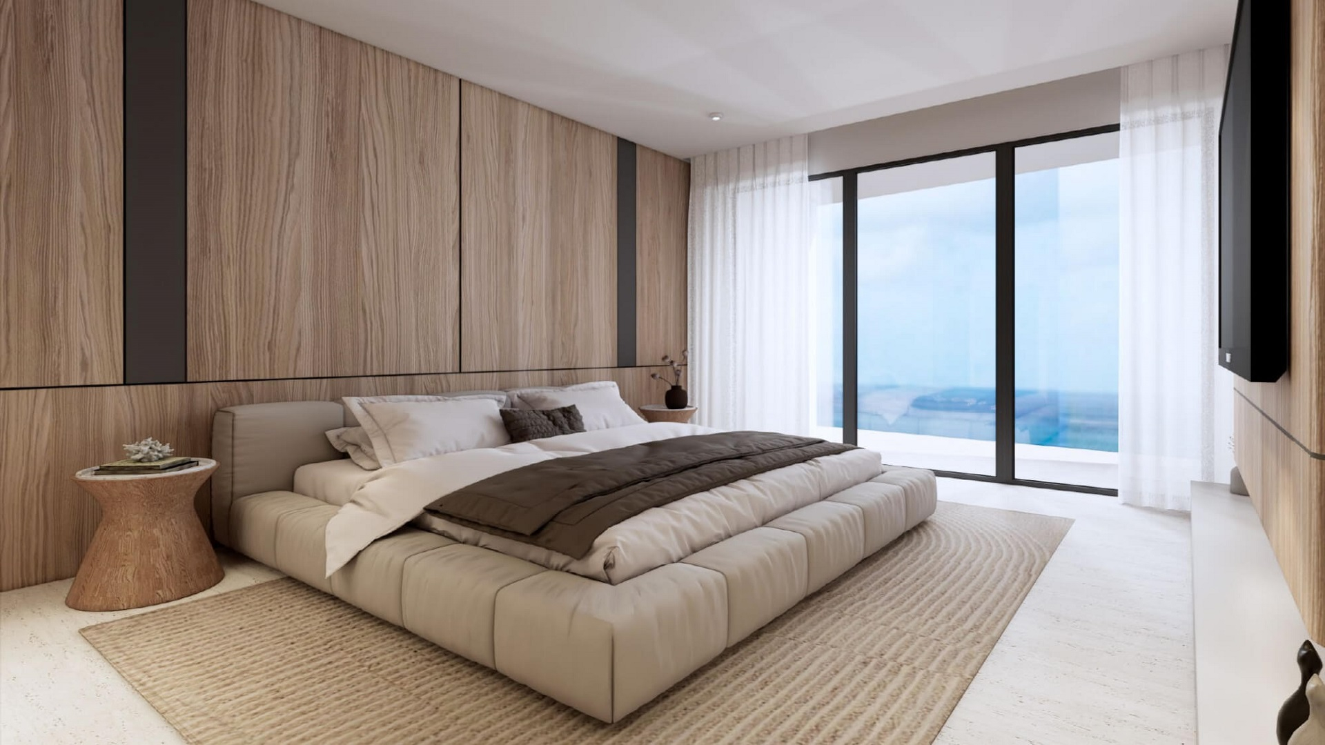 Condo Unit E-210 L’Aquila Residences master bedroom