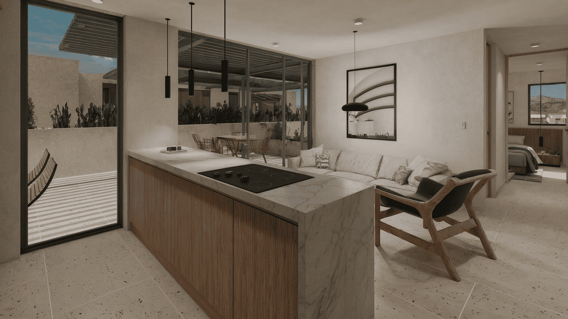 Condo Washington gardens kitchen area
