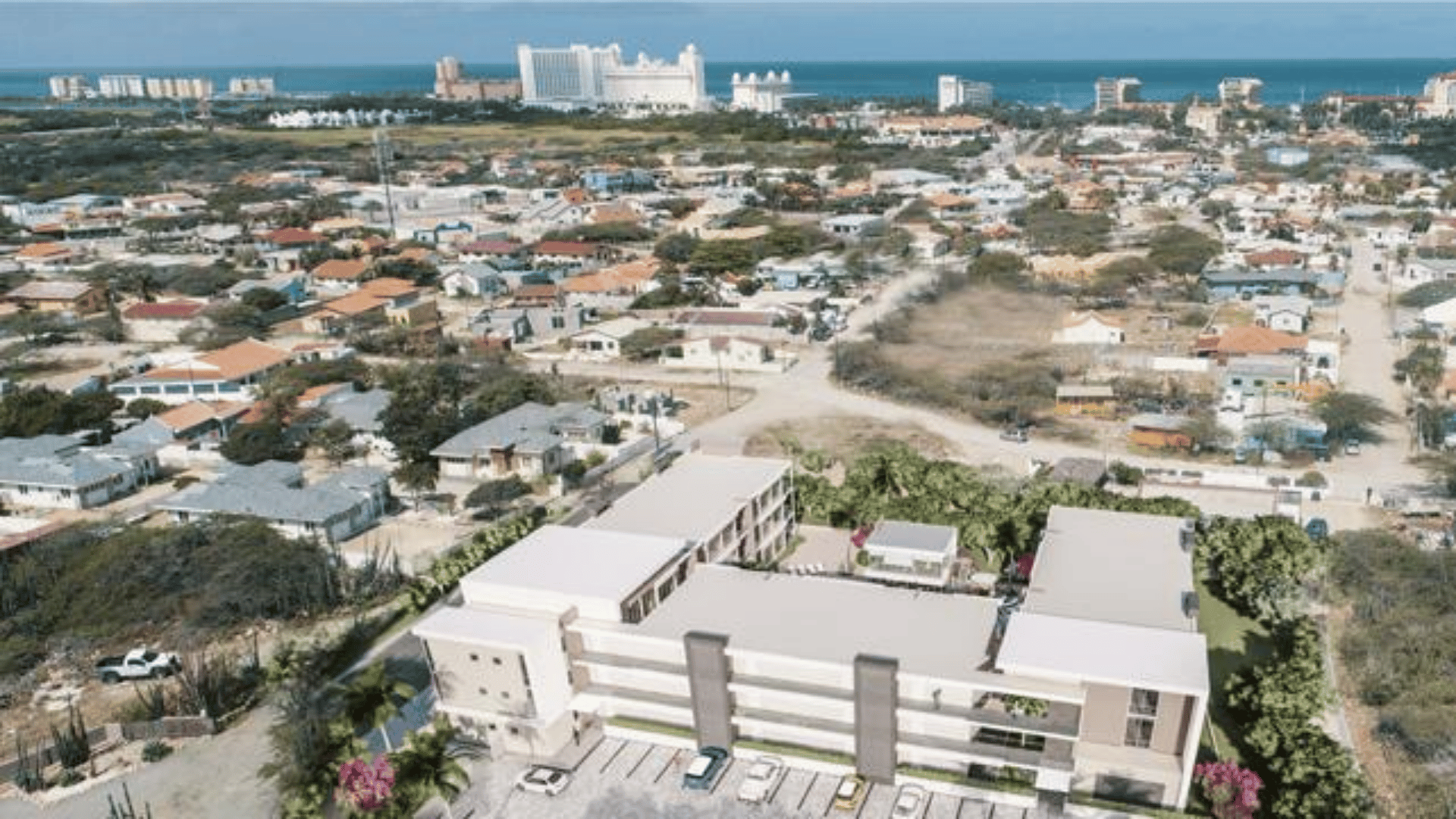 Ankor Apartments Exterior drone view palm beach