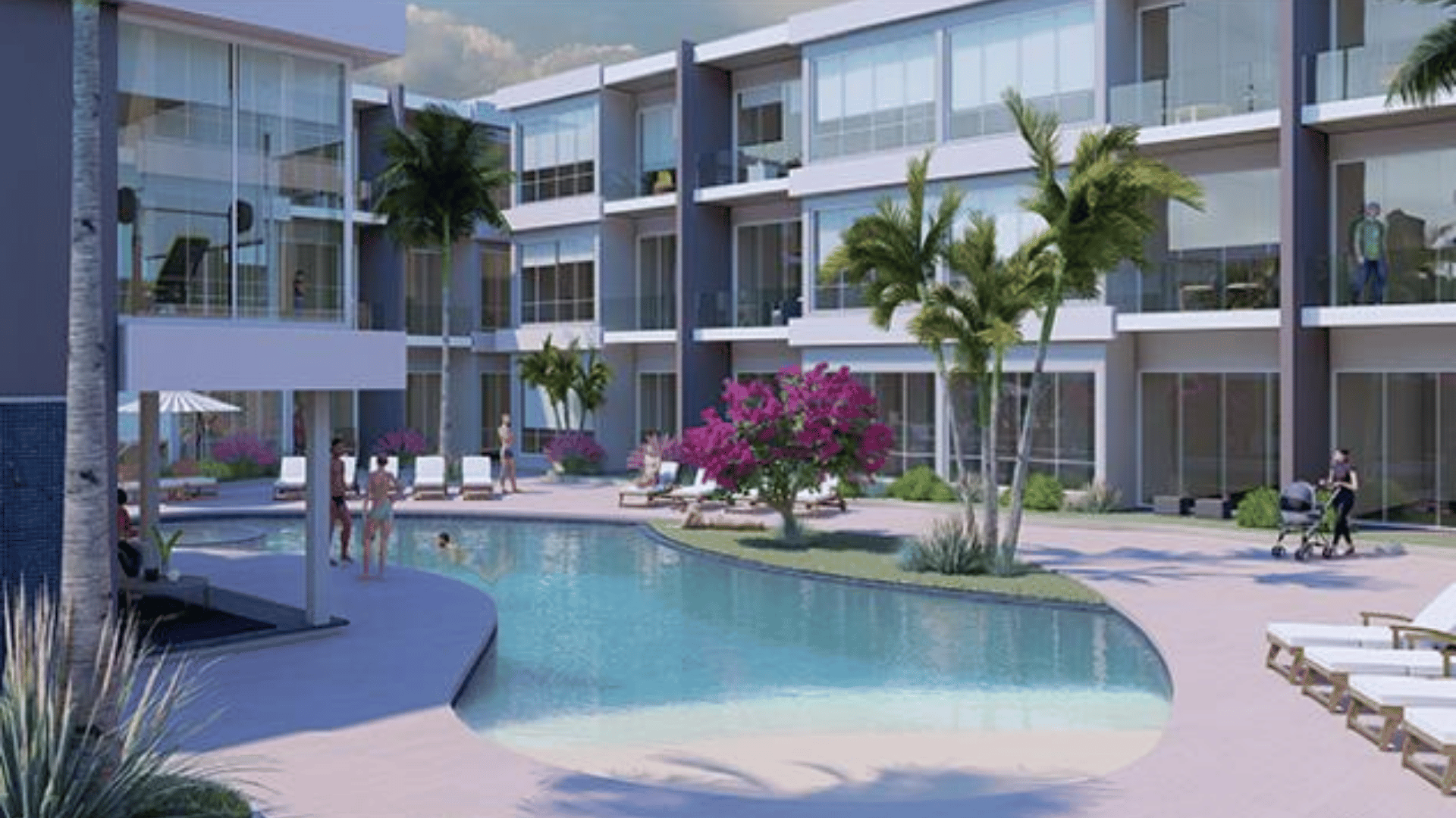 Ankor Apartments Pool Area