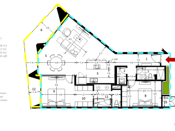 Condo D-311 L’Aquila Residences Print plan layout