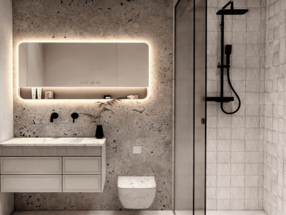 Condo D-311 L’Aquila Residences childern bathroom view